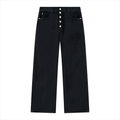 BARZUP Men’s Signature Vintage Wash Wide-Leg Denim