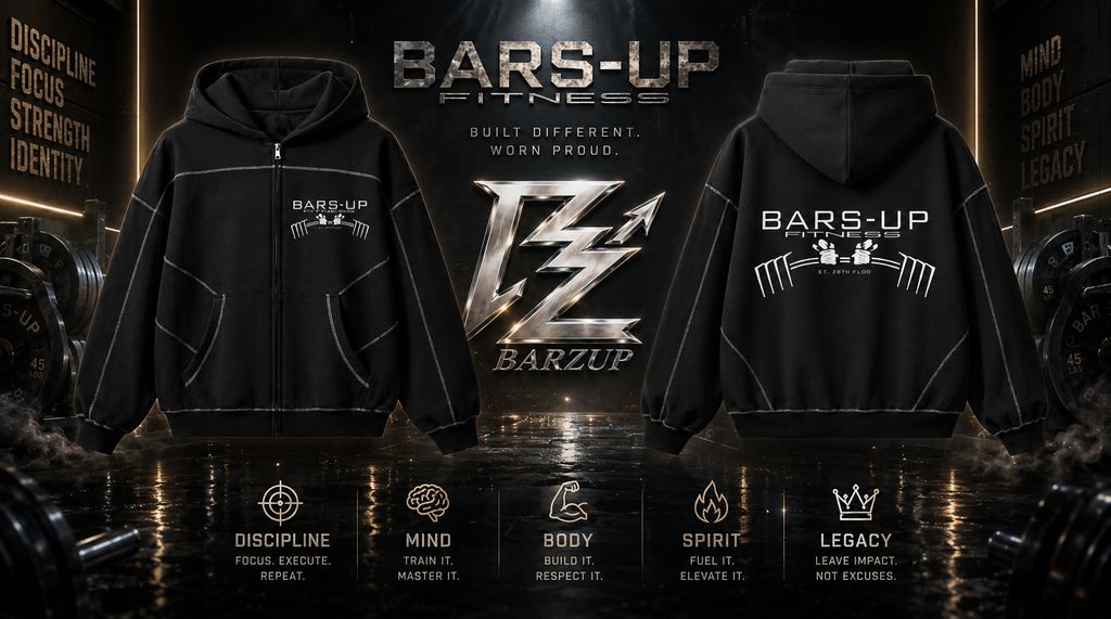 BARZUP Original Legacy Contrast-Stitched Zip Hoodie