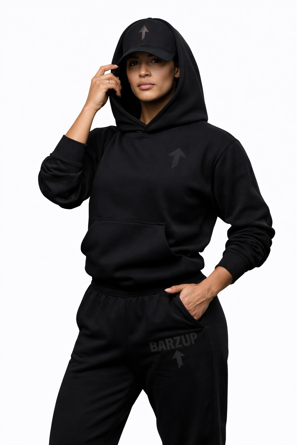 BARZUP blackout logo unisex hoodie