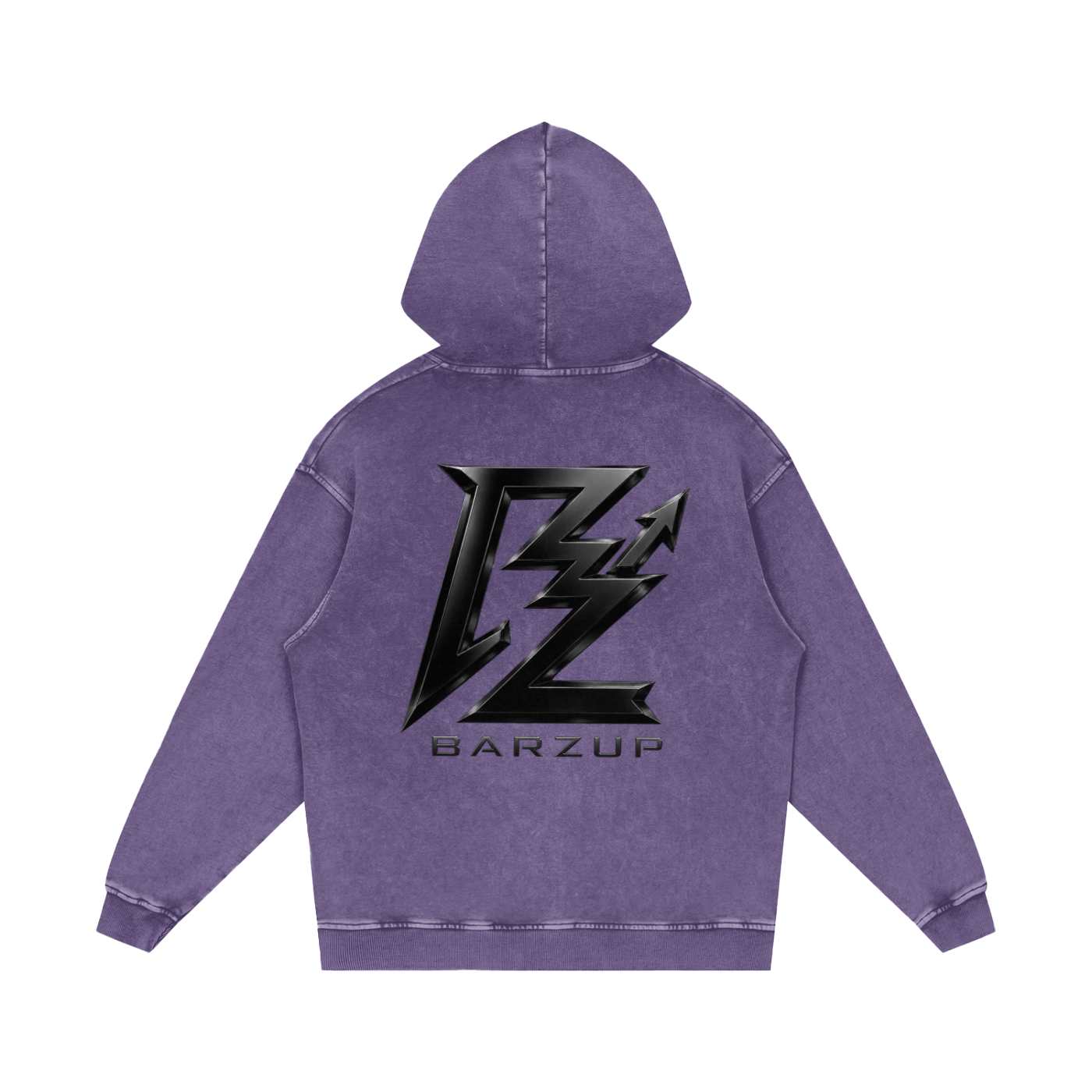 BARZUP Snow Washed Heavyweight Cotton Hoodie