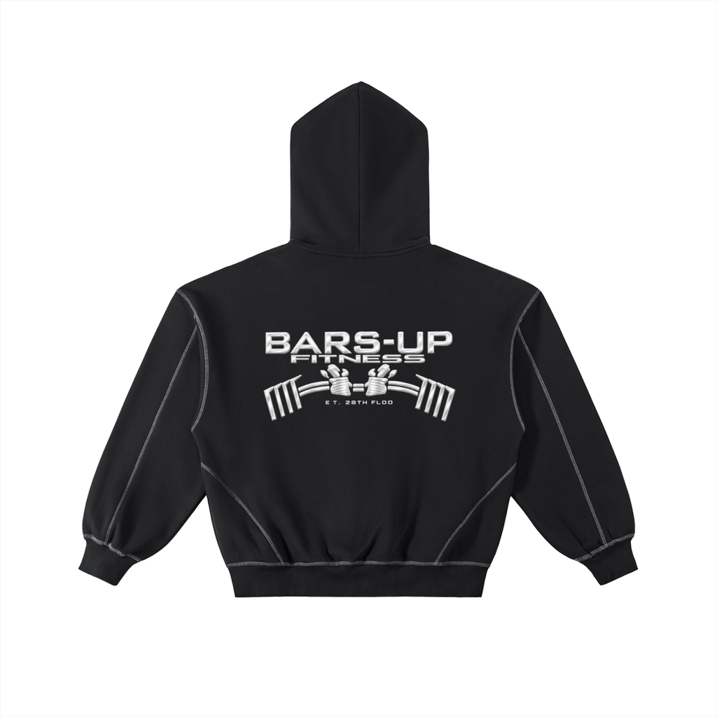 BARZUP Original Legacy Contrast-Stitched Zip Hoodie