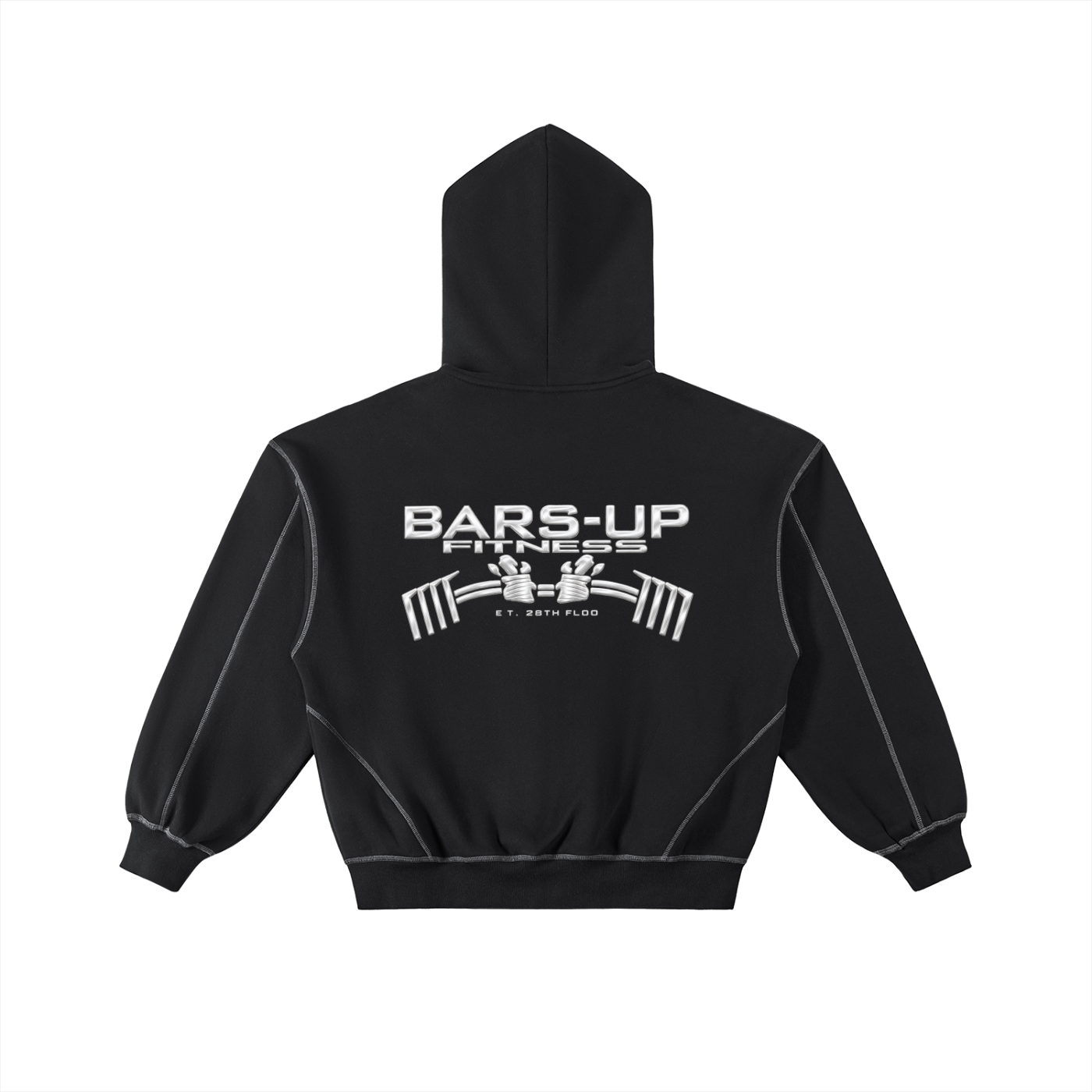 BARZUP Original Legacy Contrast-Stitched Zip Hoodie