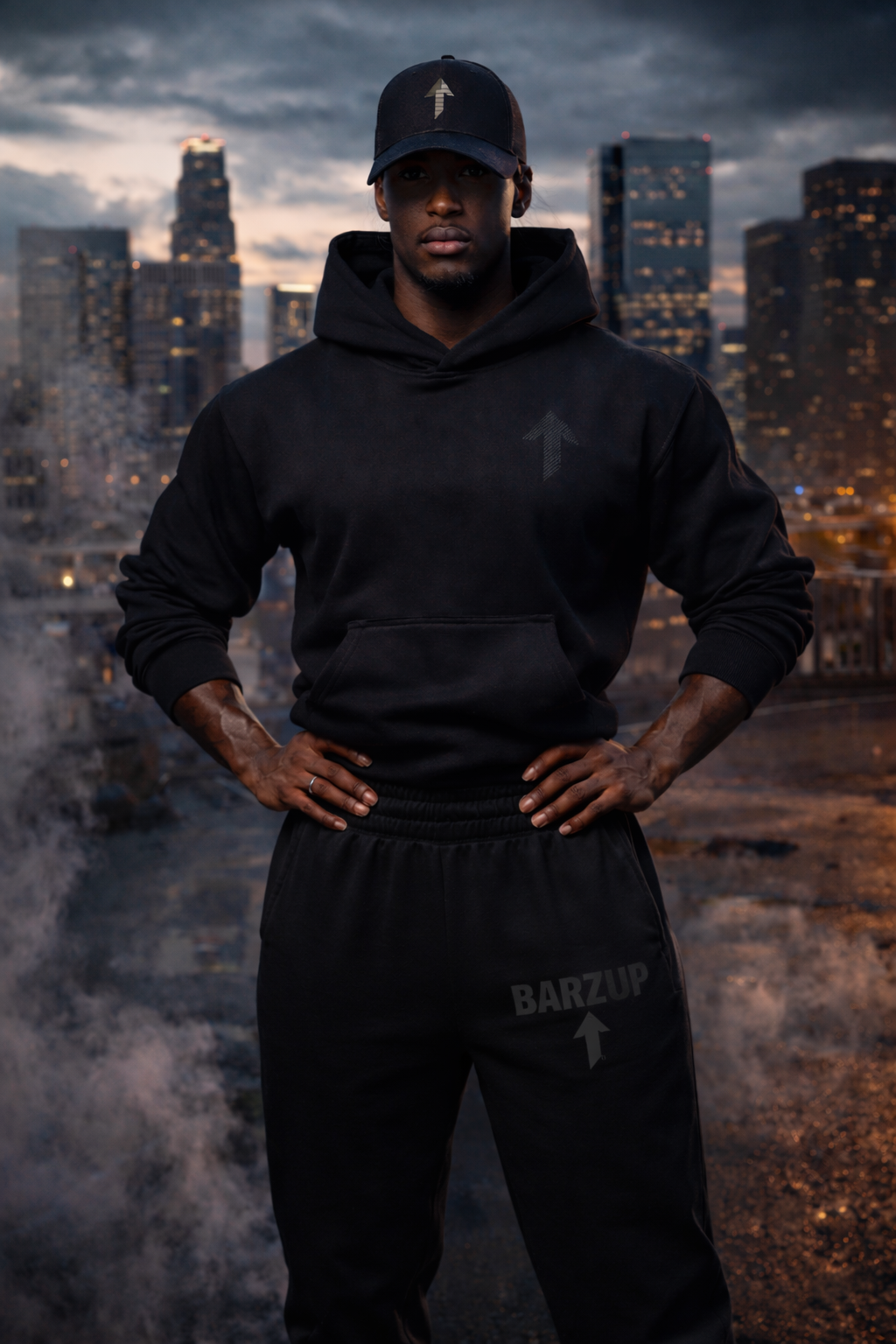 BARZUP blackout logo unisex hoodie