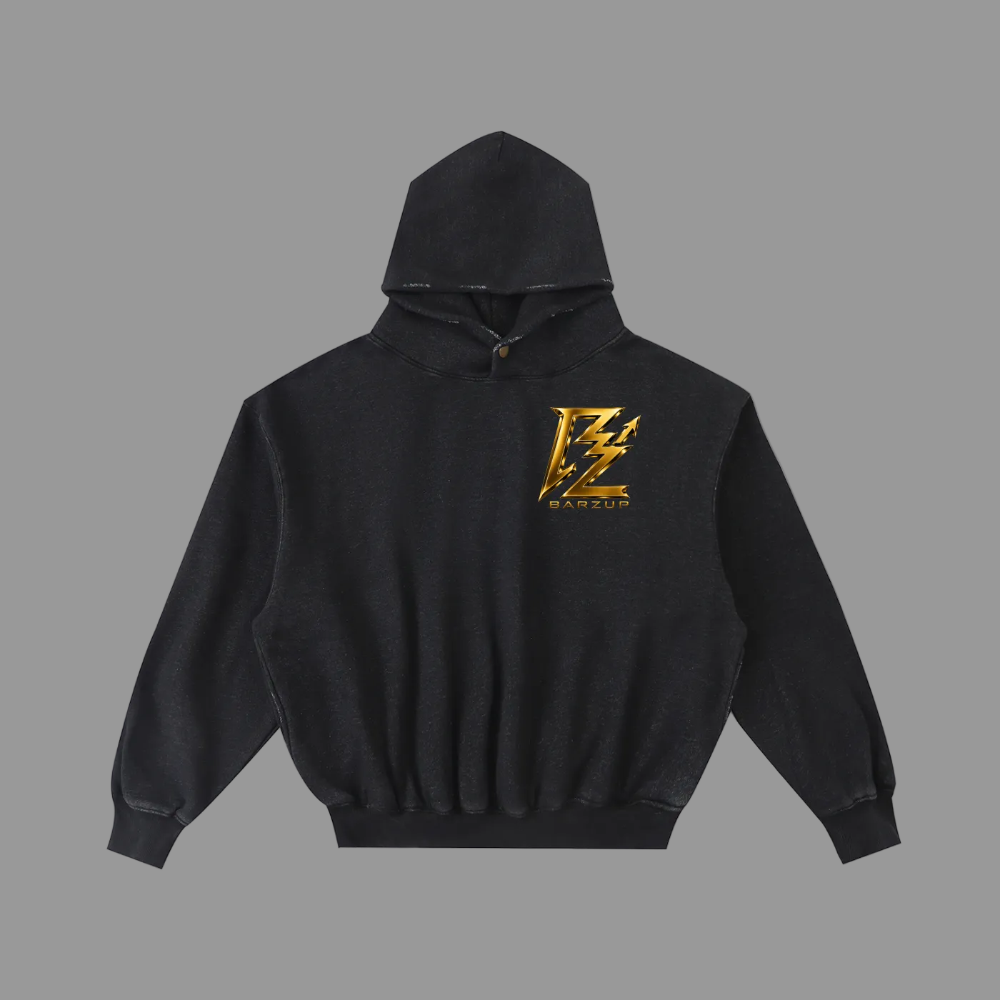BARZUP Enzyme Washed Fleece Hoodie