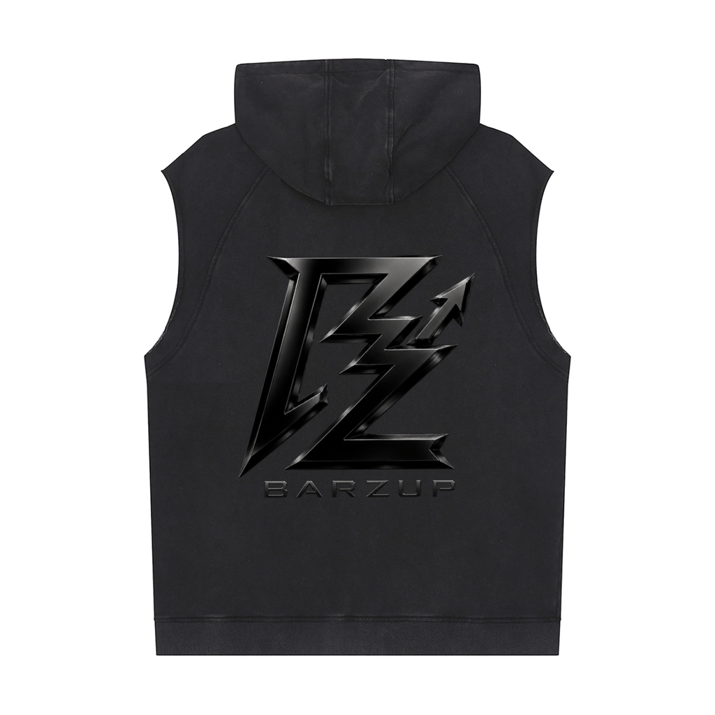 BARZUP Stealth Monogram Sleeveless Hoodie