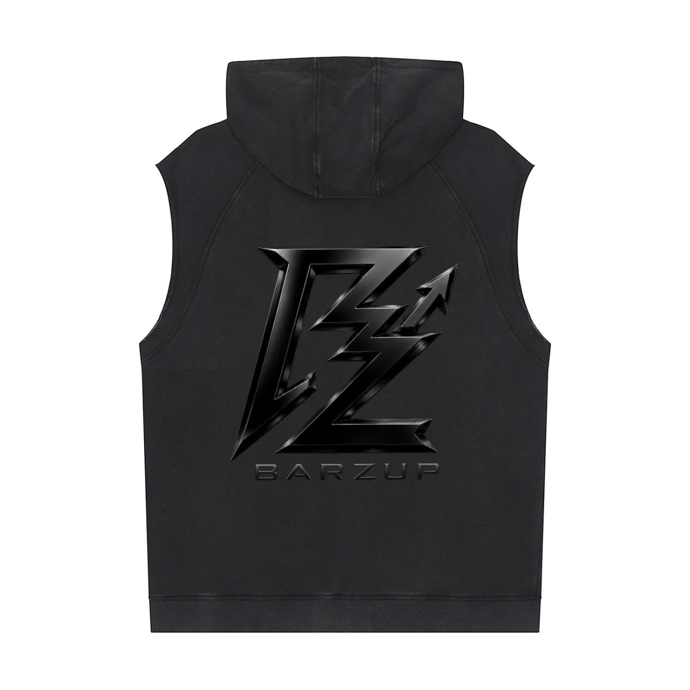 BARZUP Stealth Monogram Sleeveless Hoodie