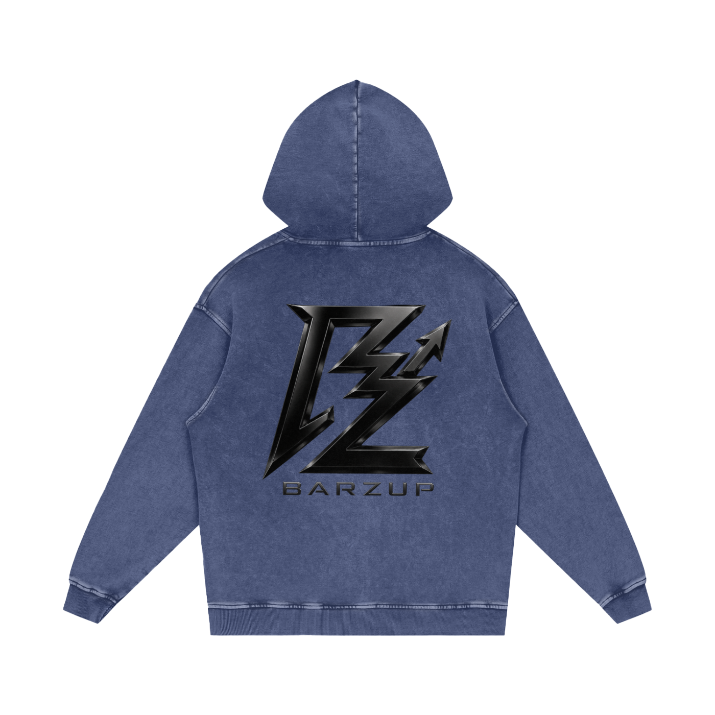 BARZUP Snow Washed Heavyweight Cotton Hoodie