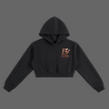 BARZUP Rose Gold Monogram Cropped Hoodie