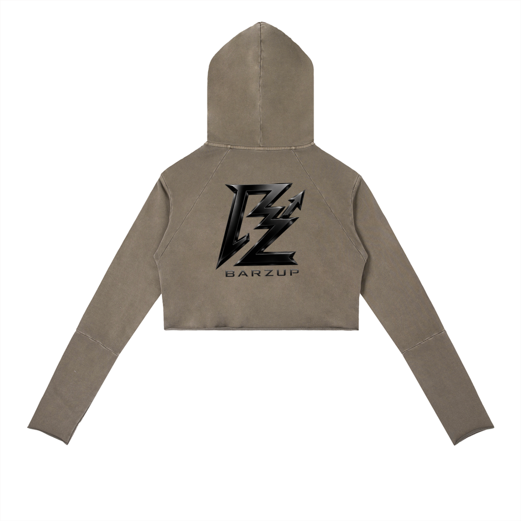 BARZUP Women’s Vintage Raw Edge Hoodie