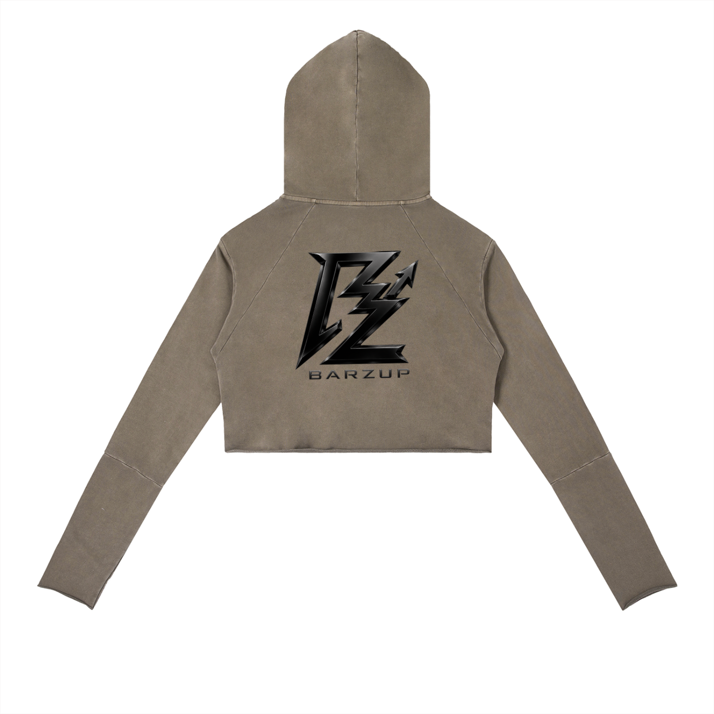 BARZUP Women’s Vintage Raw Edge Hoodie