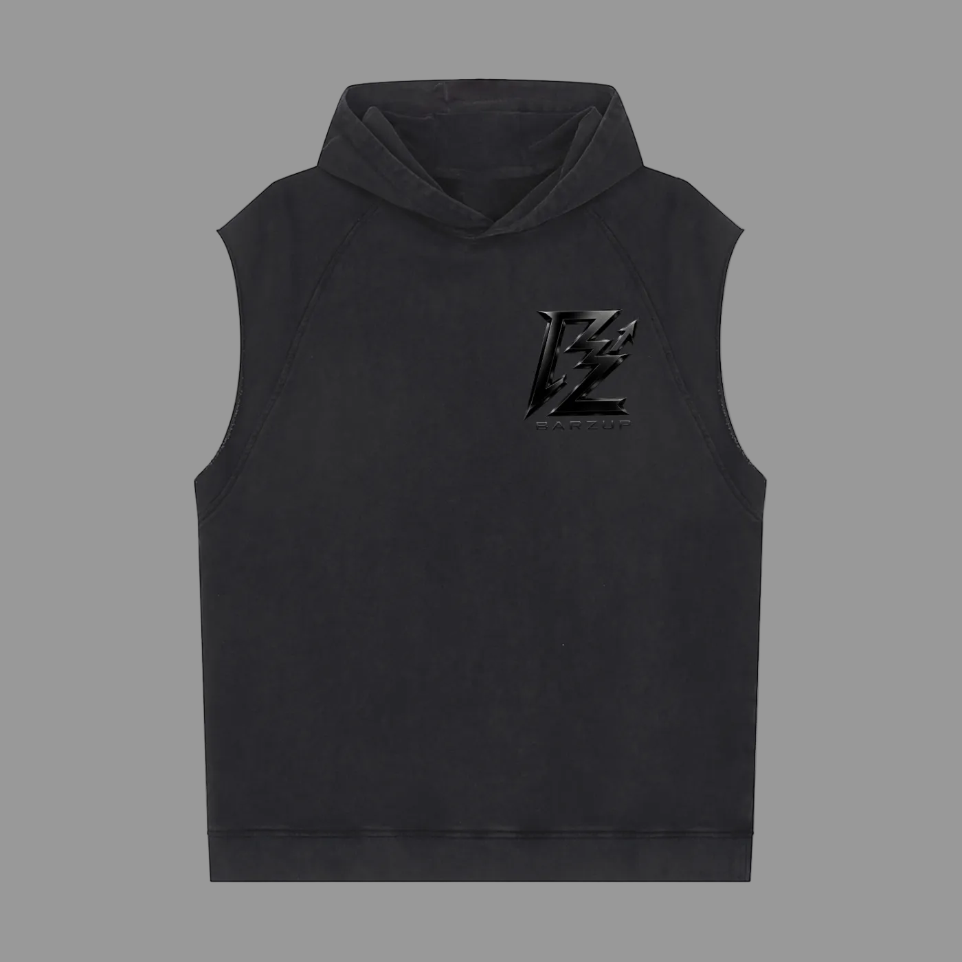 BARZUP Stealth Monogram Sleeveless Hoodie