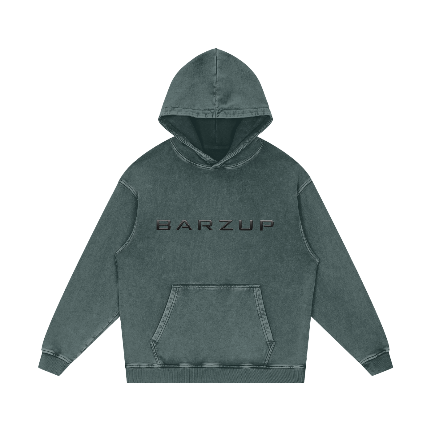 BARZUP Snow Washed Heavyweight Cotton Hoodie