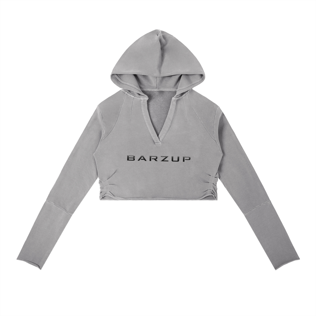 BARZUP Women’s Vintage Raw Edge Hoodie